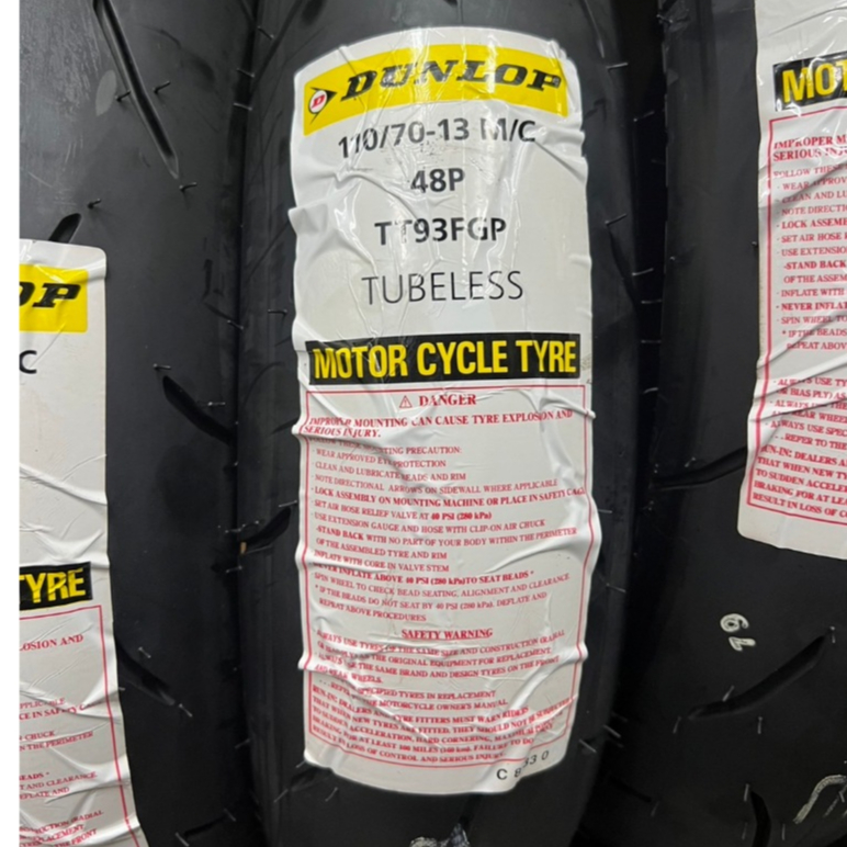 快速出貨+發票 DUNLOP 登祿普 TT93 110/70-13 熱熔胎/輪胎