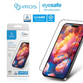 imos 螢幕保護貼 低藍光 霧面 高透 德國萊因認證RPF60 適用iPhone 16 15 14 13 12 全系列