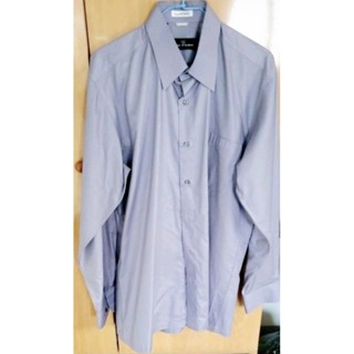 A196✴️型男教練二手精品館✴️♦️PIERRE BALMAIN♦️《皮爾帕門》肩寬45cm亮面絲光棉長袖襯衫🎯