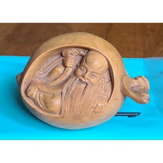 黃楊木木雕 壽桃仙翁彌勒佛 木雕 財源滾滾 手工雕刻品 木雕藝品 彌勒佛雕像 藝術收藏 黃楊木雕 黃楊木雕刻品 木雕擺件