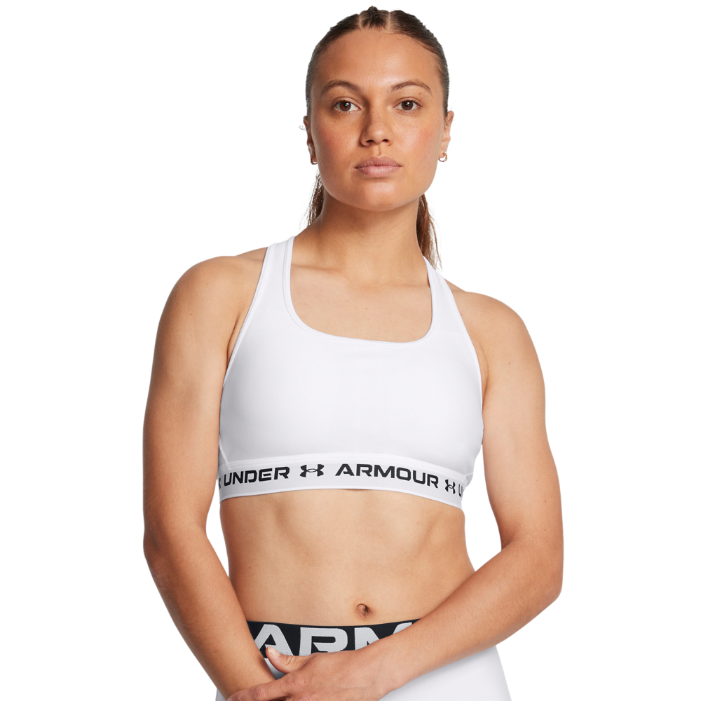 【UNDER ARMOUR】UA 女 Crossback 中衝擊運動內衣_1361034-101