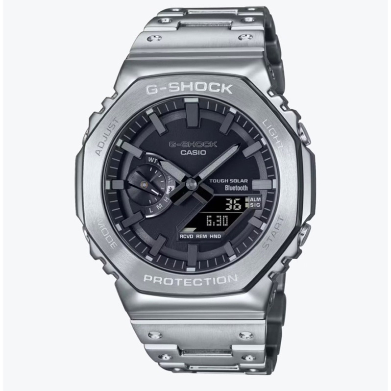CASIO 卡西歐 全金屬系列 太陽能 藍牙(GM-B2100D-1A)