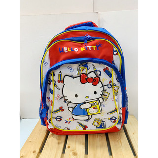 Hello Kitty 凱蒂貓~Sanrio HELLO KITTY後背包-讀書#10711