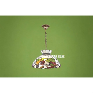 柒號倉庫 免運費 蒂凡尼玻璃吊燈 三燈設計 手工打造 餐廳高階吊燈 異國風吊燈 A6-4343 精緻燈罩