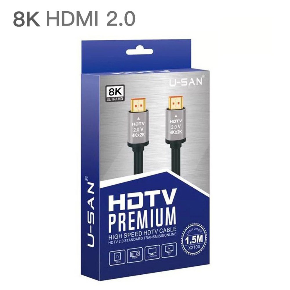8K 60Hz HDMI2.0 1080P 高清HDMI線 鋁殼 電視盒 PS4 Switch 電腦 1.5米