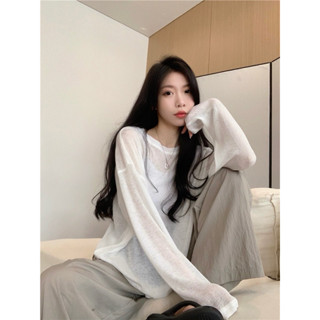 𝐆𝐔𝐀.𝐀 | 夏日慵懶風休閒薄款防曬上衣(3 colors)