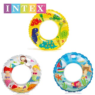 INTEX 現貨12h出貨 兒童泳圈 游泳圈 海洋 動物 美人魚 水中世界 恐龍 造型泳圈