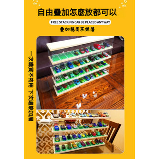 1:64汽車展示盒 收藏模型車收納盒 小車收納盒 模型車展示盒 tomica 收納盒 玩具車收納 防塵JDM 交通模型