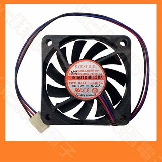 【祥昌電子】風扇 6 x 6 x 1 cm 三線式 DC12V 散熱風扇 3P 電腦風扇 散熱器