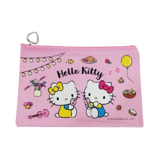 ［翹鬍子］臺灣 三麗鷗 kitty 布丁狗 防水 化妝包 收納包 拉鏈包 透明袋 萬用包 扁包 筆袋
