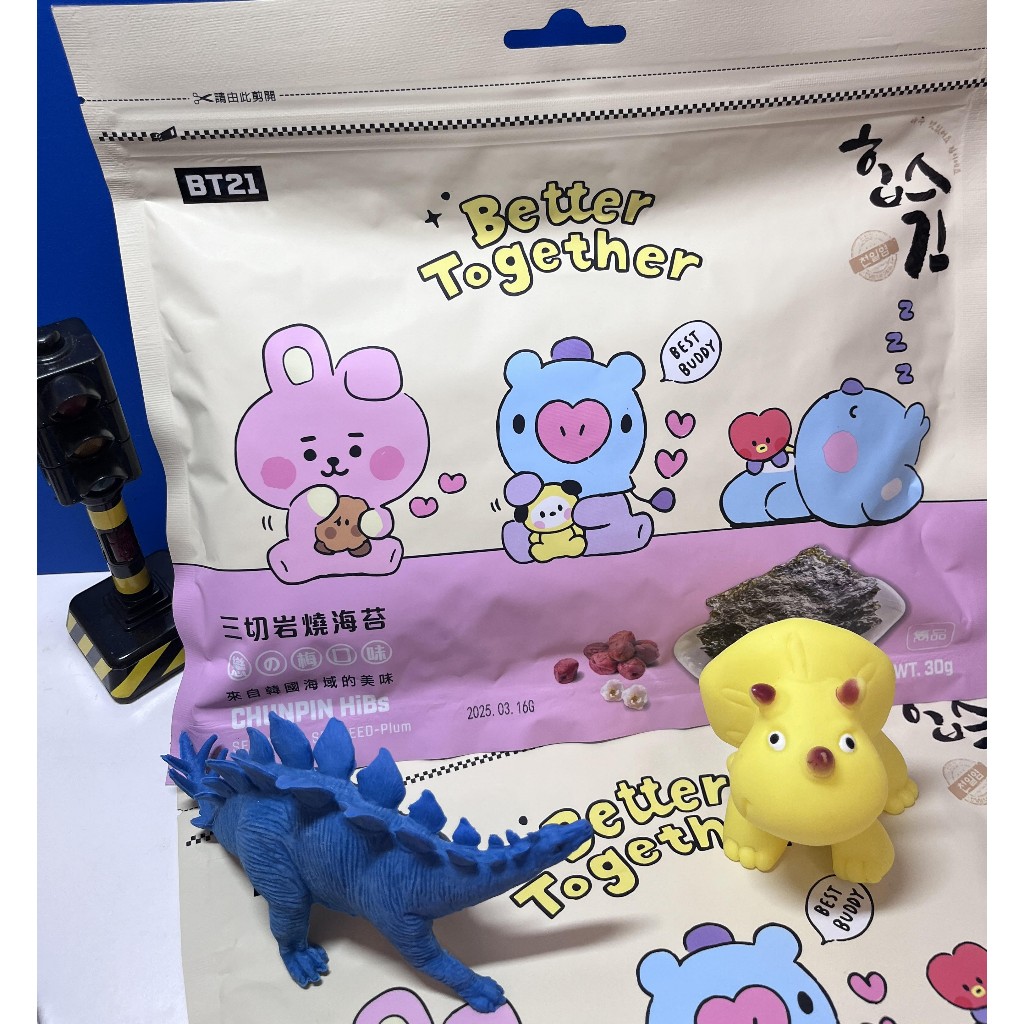 BT21 三切岩燒海苔-戀之梅口味 30g / 包 (A-013)