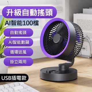 【臺灣現貨｜6吋風扇｜擺頭風扇】100檔高速風扇 擺頭風扇 搖頭風扇 USB插電款 USB風扇 桌面風扇 電風扇 循環扇