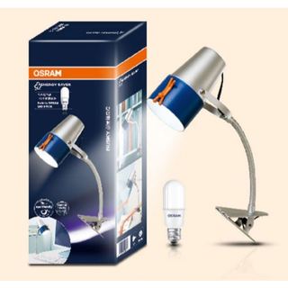 【歐司朗 OSRAM】LED BUSKY 創意桶夾燈 夾式檯燈 閱讀燈 桌燈 夾燈 附 7W LED 小晶靈燈泡 檯燈