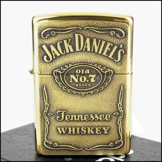 ☆福星屋☆全新【ZIPPO】美系~Jack Daniel s威士忌~浮雕標誌(黃銅款)NO.254BJD.428