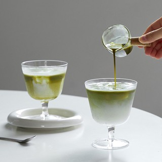 ｛常花小徑｝抹茶杯 拿鐵 果汁 冰淇淋杯 高腳杯 奶昔杯 酒杯 玻璃杯 飲料 水杯 小玻璃杯 咖啡杯 咖啡玻璃杯 杯子