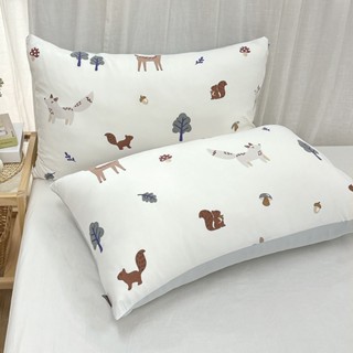 La Belle 眠綿冰 涼感 信封枕套 48x75cm 森林百匯 枕套 2入 格蕾寢飾