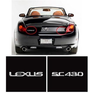 圓夢工廠 Lexus SC430 鍍鉻 後車箱 尾門 LEXUS SC430 字標 車標 貼標 同原廠款式