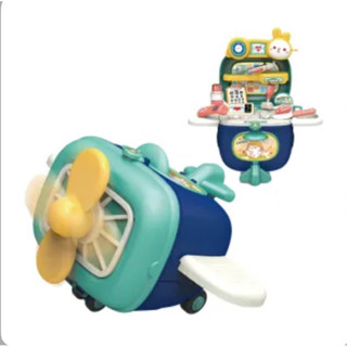 【Kikimmy】2合一飛機收納醫生/工具玩具組✨全新未拆封公司貨🎁正品保證👍彌月週歲禮物/兒童節/聖誕節/36M適用