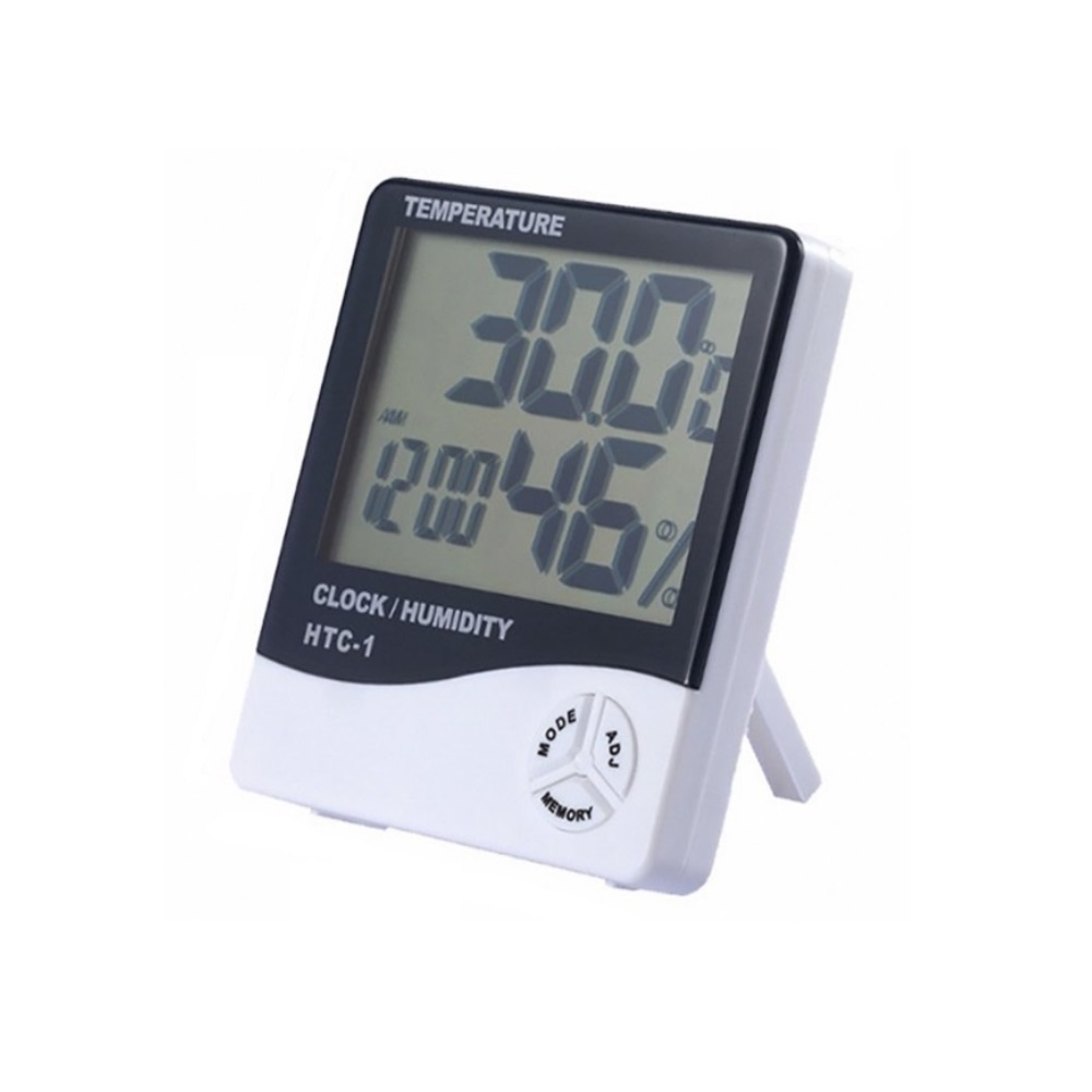 電子式溫濕度計 可站立壁掛 液晶螢幕 溫度計 濕度計 溼度計 鬧鐘 電子鐘 溫溼度計 電子溫度計 家用溫度計