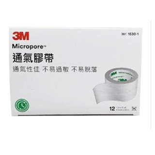 3M 現貨特價 0.5吋(24捲)/1吋(12捲)透氣膠帶 (白色) 原廠公司貨