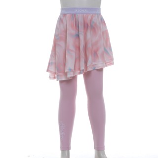 SKECHERS 女童緊身長褲搭配短裙 - P324G006-0497