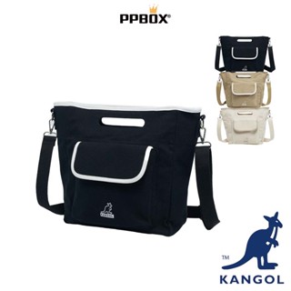 KANGOL 袋鼠 口袋 手提 側揹包【64551703】斜揹包 大容量 長夾可放 男女包 包包 日韓穿搭
