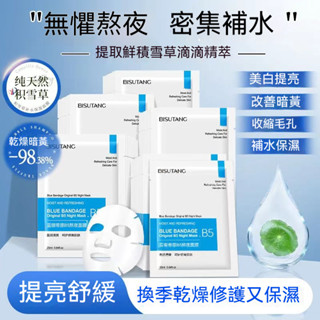 🔥現貨隔日到 碧素堂 蘭繃帶 原B5面膜 熬夜急救 舒緩 泛紅 修復 敏感 美白 保濕 補水面膜 積雪草 熬夜面膜