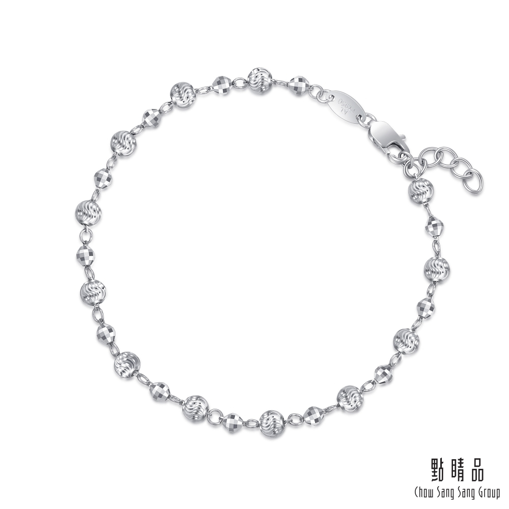 【網路獨家款】點睛品 閃光珠珠 鉑金手鍊_計價鉑金