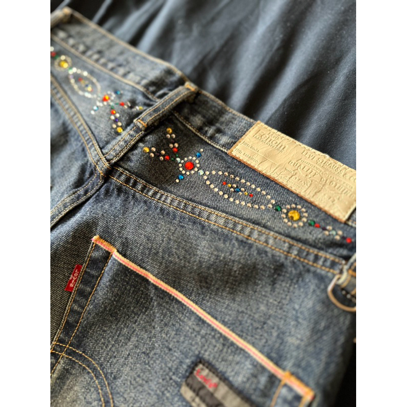 全新帶吊牌 《康熙來了》Levi’s FENOM DISCO 505 彩鑽 FRAGMENT 最後一舞稀有 S號 w30