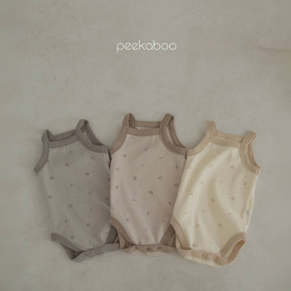 Peekaboo 蘑菇棉質背心包屁衣【現貨+預購】嬰兒包屁衣 新生兒衣服 寶寶衣服 嬰兒衣服 寶寶睡衣 韓國童裝