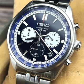 【SEIKO 三眼計時手錶】計時碼表男錶款SSB427/SSB427P1
