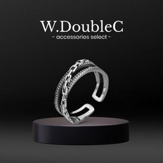 【W.DoubleC】韓國飾品 鏈之枷鎖可調式戒指 男生戒指 女生戒指 潮流 嘻哈 穿搭配件 情人節禮物 男戒指 C11