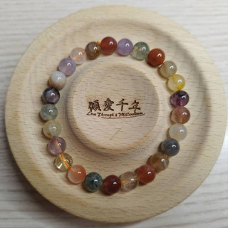 傾愛千年天然水晶工作坊｜髮晶。彩髮。單圈。隨型。手排。水晶diy。手串材料