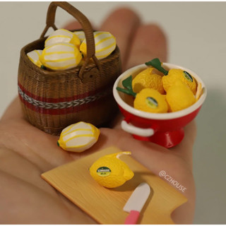 🍄 𝗠𝗲𝗹𝗼𝗻預購｜🍋夏日 微縮 迷你檸檬 水果網兜網袋 食玩 模擬水果 娃娃屋 6分12分娃用傢俱 袖珍玩具 微縮模型
