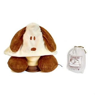 ♡松鼠日貨♡日本 正版 snoopy 史努比 造型 連帽 頸枕 U型頸枕