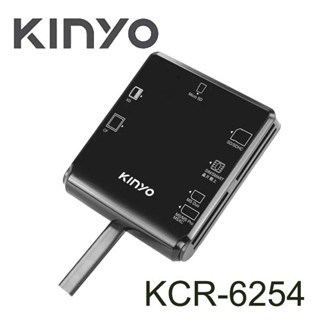 【3CTOWN】含稅附發票 KINYO 金葉 KCR-6254 多合一晶片讀卡機 線長1.2M 即插即用