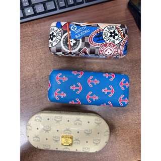 新幹線 MCM 正品 二手 久放 眼鏡盒 墨鏡盒 眼鏡 收納盒 古著 古董 瑕疵 髒汙 名牌