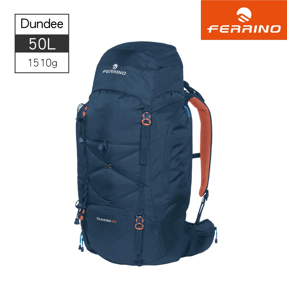 Ferrino 登山健行背包【50L/深海洋藍】Dundee 50 75665 / 徒步旅行 健行 登山後背包