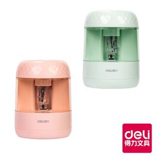 【Deli得力】電動削鉛筆機/VA100/綠色/粉紅【超取與蝦皮店到店上限６臺】｜得力旗艦店
