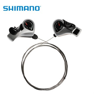 shimano TX50-7指撥 6速7速指撥18速21速登山車變速箱單右指+左指 撥把 變速器撥桿變把