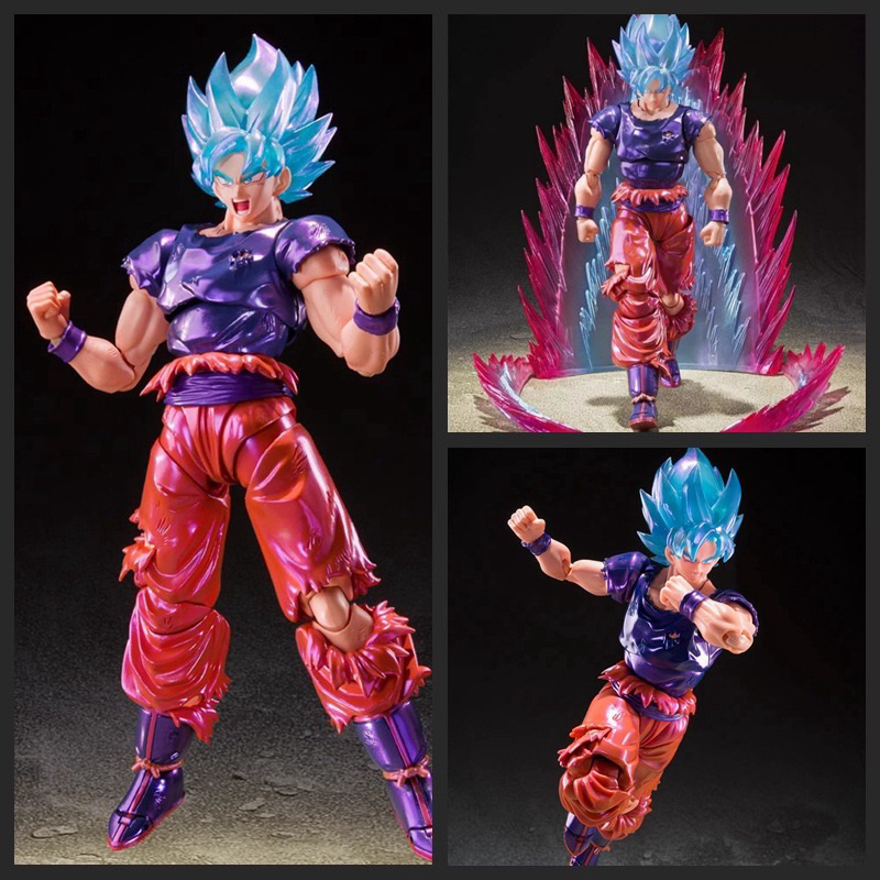 悟空魔契可動 七龍珠 界王拳 shf 孫悟空 關節可動 公仔 龍珠SHF 閃耀鬥魂 魂限藍衣戰損界王拳再版極限突破者