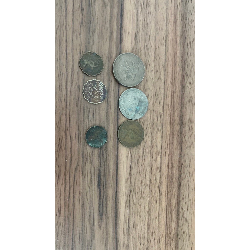 香港 港幣 1毫 壹毫/2毫 貳毫/5毫 伍毫 舊硬幣 收藏   現貨
