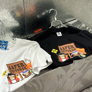 【 B.O.B 潮牌服飾代購 】FW24 八月最新款 AAPE 南方四賤客風格 短袖上衣 (現貨馬上出)
