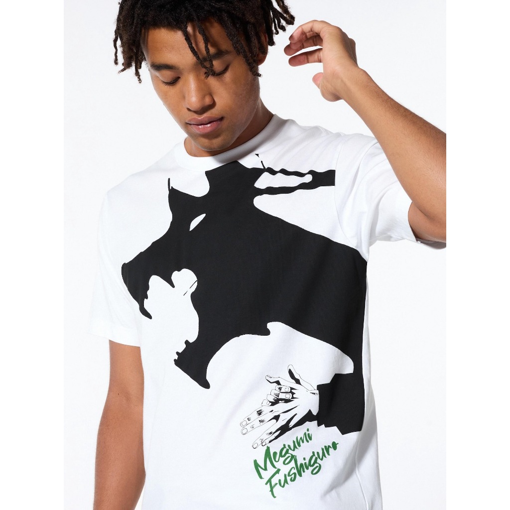 L現 UNIQLO【咒術迴戰】代購 聯名 短T 伏黑惠 白色 476658 441003