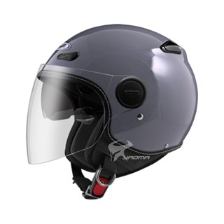 【ZEUS】安全帽 ZS-210BC 素色 熊熊灰 內鏡 內建墨鏡 半罩帽 飛行帽 210BC｜耀瑪騎士