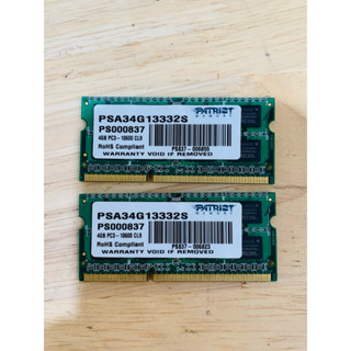 筆電 記憶體 Patriot 4GB DDR3 筆電