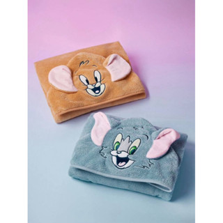 【Cozy Store】TOM & JERRY 嬰兒純色珊瑚絨浴巾
