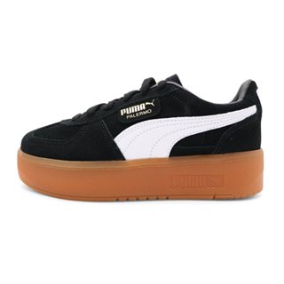 Puma Palermo 黑白 麂皮 厚底 休閒 運動 德訓鞋 女款 J2668【新竹皇家 39934801】