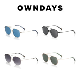 OWNDAYS 時尚金屬圓框墨鏡(SUN1075G-4S)
