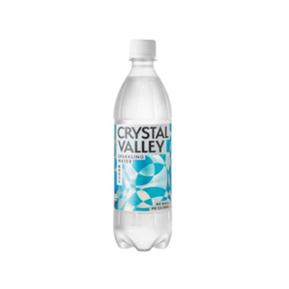 【KU漾美妍館】Crystal Valley 礦沛氣泡水 585ml (24瓶/箱) 金車氣泡水 礦泉水